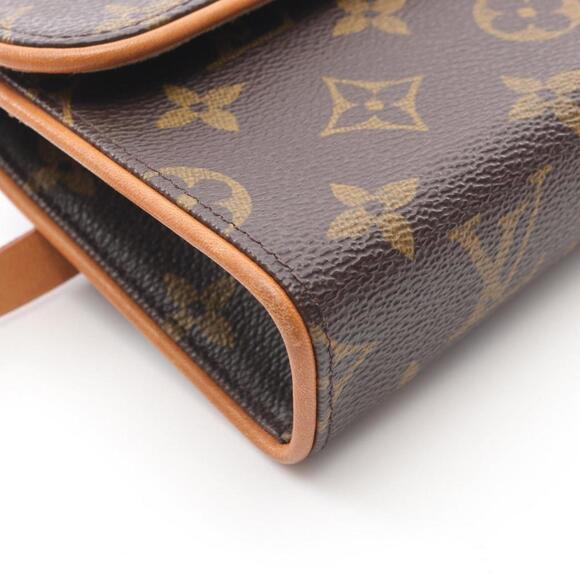 LOUIS VUITTON Authentic Brown Monogram Leather Pochette Fanny Pack - Picture 8 of 12